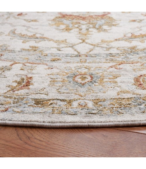 Safavieh Hamilton Ivory / Rust HLT114 6 ft. 7 in. X 6 ft. 7 in. Square Rug