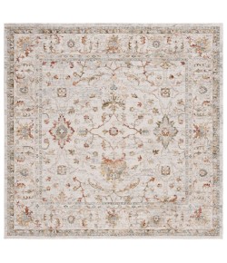 Safavieh Hamilton Ivory / Rust HLT114 6 ft. 7 in. X 6 ft. 7 in. Square Rug