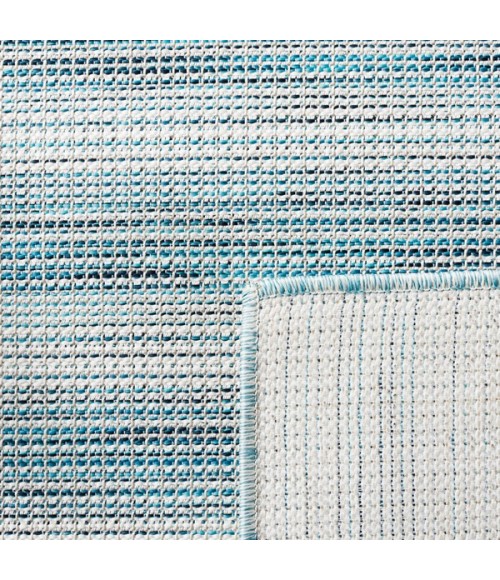Safavieh Hampton Aqua / Ivory HTN231 8 ft. X 10 ft. Rectangle Rug