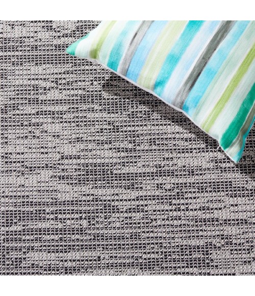 Safavieh Hampton Black / Grey HTN237 6 ft. 5 in. X 6 ft. 5 in. Round Rug