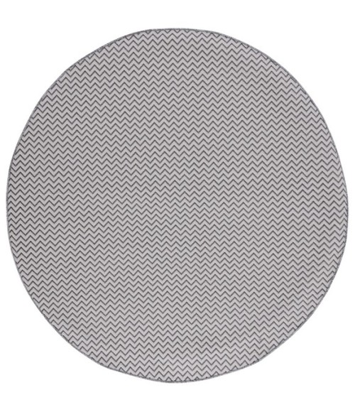 Safavieh Hampton Black / Grey HTN237 6 ft. 5 in. X 6 ft. 5 in. Round Rug