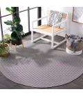 Safavieh Hampton Black / Grey HTN237 6 ft. 5 in. X 6 ft. 5 in. Round Rug