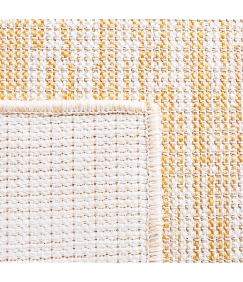Safavieh Hampton Yellow HTN238 6 ft. 5 in. X 6 ft. 5 in. Round Rug