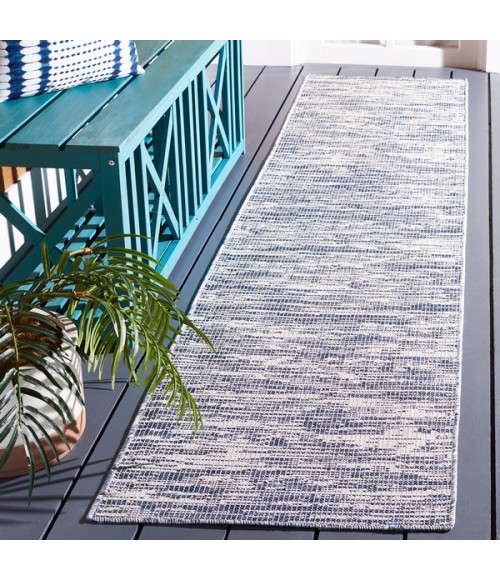 Safavieh Hampton Blue HTN238 2 ft. X 9 ft. Runner Rug