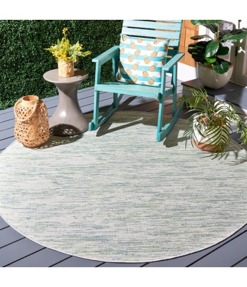 Safavieh Hampton Green HTN238 6 ft. 5 in. X 6 ft. 5 in. Round Rug