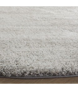 Safavieh Jasmine Shag Light Grey / Ivory JSM100 6 ft. 7 in. X 6 ft. 7 in. Square Rug