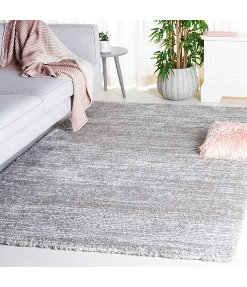 Safavieh Jasmine Shag Grey / Ivory JSM100 8 ft. X 10 ft. Rectangle Rug