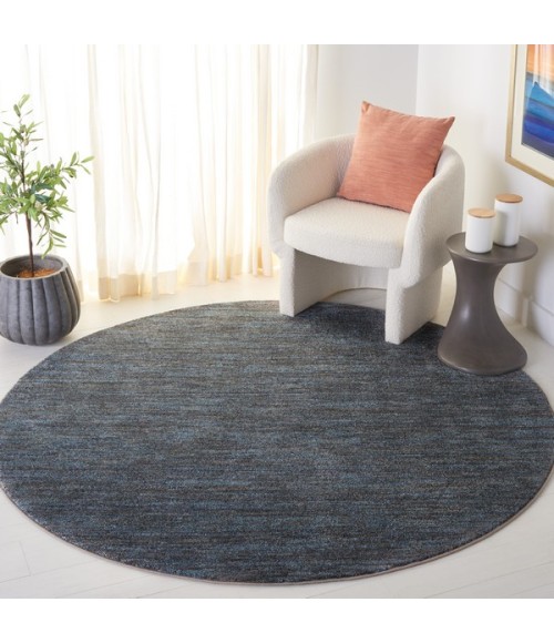 Safavieh Lasa Blue / Grey LAS104 4 ft. X 4 ft. Round Rug