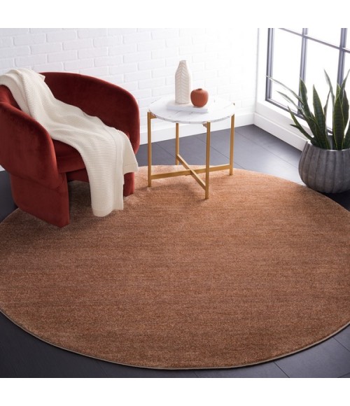 Safavieh Lasa Rust / Copper LAS108 4 ft. X 4 ft. Round Rug