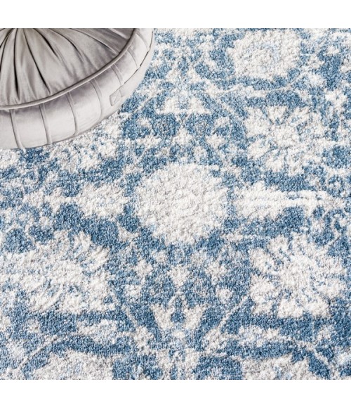 Safavieh Layla Blue / Ivory Grey LAY101 6 ft. 7 in. X 6 ft. 7 in. Round Rug