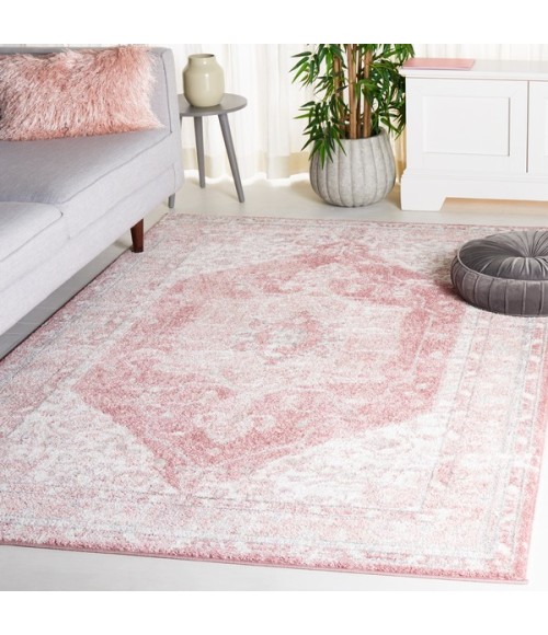 Safavieh Layla Ivory Grey / Pink LAY104 6 ft. 7 in. X 9 ft. Rectangle Rug