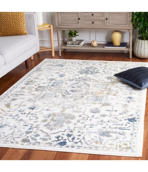 Safavieh Layla Ivory Grey / Blue LAY112 6 ft. 7 in. X 6 ft. 7 in. Square Rug