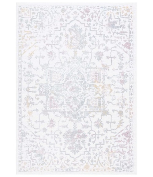 Safavieh Layla Ivory Grey / Pink LAY113 5 ft. 5 in. X 7 ft. 6 in. Rectangle Rug