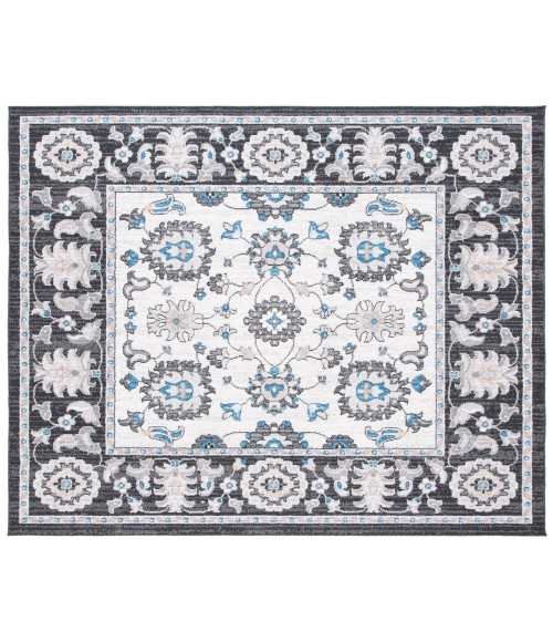 Safavieh Liberty  Dark Grey / Ivory LIB750 6 ft. 7 in. X 6 ft. 7 in. Square Rug
