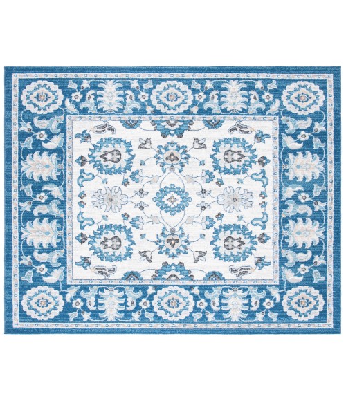 Safavieh Liberty  Dark Blue / Ivory LIB750 6 ft. 7 in. X 6 ft. 7 in. Square Rug