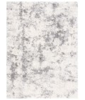 Safavieh Lindsay Shag Ivory / Grey LNS550 4 ft. X 6 ft. Rectangle Rug