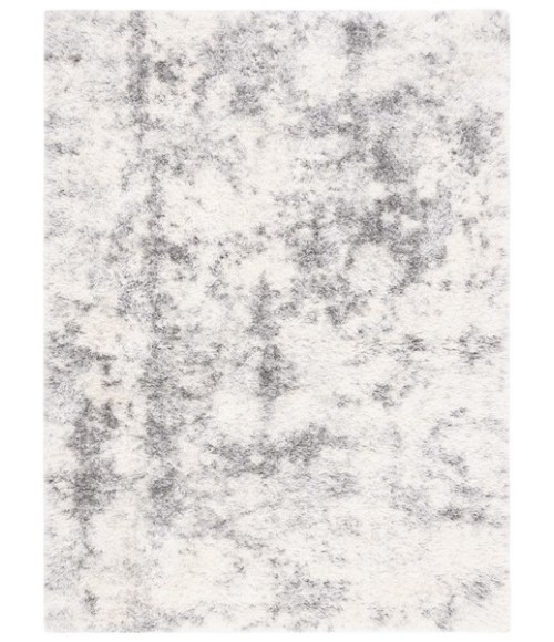 Safavieh Lindsay Shag Ivory / Grey LNS550 4 ft. X 6 ft. Rectangle Rug