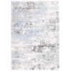 Safavieh Lindsay Shag Grey / Blue Ivory LNS556 5 ft. 3 in. X 7 ft. 6 in. Rectangle Rug