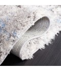 Safavieh Lindsay Shag Grey / Blue Ivory LNS556 8 ft. X 10 ft. Rectangle Rug