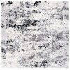 Safavieh Lindsay Shag Grey / Black Ivory LNS556 6 ft. 7 in. X 6 ft. 7 in. Square Rug