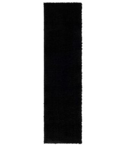 Safavieh Lindsay Shag Black LNS560 2 ft. 2 in. X 8 ft. Runner Rug