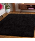 Safavieh Lindsay Shag Black LNS560 5 ft. 3 in. X 7 ft. 6 in. Rectangle Rug