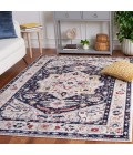 Safavieh Luna Beige / Navy LUN100 5 ft. 3 in. X 7 ft. 6 in. Rectangle Rug