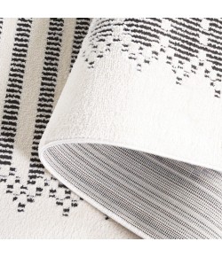 Safavieh Melody Ivory / Black MEL106 6 ft. 7 in. X 6 ft. 7 in. Round Rug