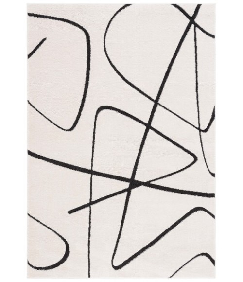 Safavieh Melody Ivory / Black Rug MEL120 8 ft. X 10 ft. Rectangle - Rugs Town Safavieh Melody Ivory / Black MEL120 8 ft. X 10 ft. Rectangle Rug