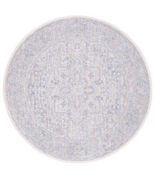 Safavieh Marmara Beige / Grey Blue MRM316 6 ft. 7 in. X 6 ft. 7 in. Round Rug