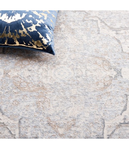 Safavieh Marmara Beige / Light Blue MRM318 6 ft. 7 in. X 6 ft. 7 in. Round Rug