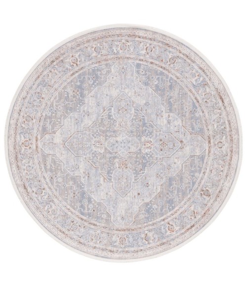 Safavieh Marmara Beige / Blue Rust MRM320 6 ft. 7 in. X 6 ft. 7 in. Round Rug