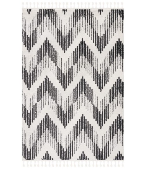 Safavieh Moroccan Tassel Ivory / Black Rug MRT101 08 ft. 8 in. X 12 ft. 0 in. Rectangle - Rugs Town Safavieh Moroccan Tassel Ivory / Black MRT101 08 ft. 8 in. X 12 ft. 0 in. Rectangle Rug