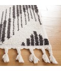 Safavieh Moroccan Tassel Ivory / Black Rug MRT101 6 ft. 7 in. X 6 ft. 7 in. Square - Rugs Town Safavieh Moroccan Tassel Ivory / Black MRT101 6 ft. 7 in. X 6 ft. 7 in. Square Rug