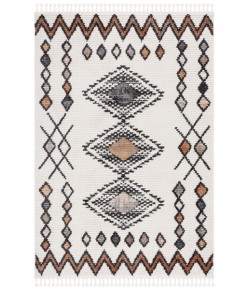 Safavieh Moroccan Tassel Ivory / Orange MRT105 5 ft. 5 in. X 7 ft. 6 in. Rectangle Rug