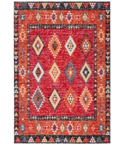 Safavieh Montage  Red / Black MTG201 3 ft. X 5 ft. Rectangle Rug