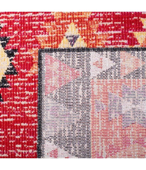 Safavieh Montage  Red / Black MTG201 3 ft. X 5 ft. Rectangle Rug