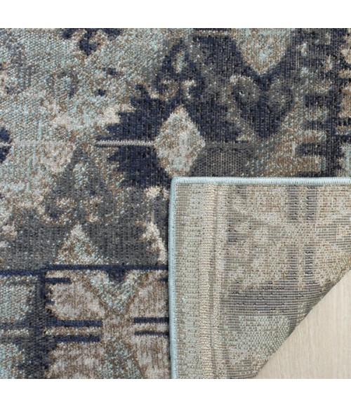 Safavieh Montage Blue / Grey MTG236 2 ft. 3 in. X 8 ft. Runner Rug