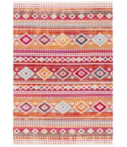 Safavieh Montage  Red / Fuchsia MTG272 8 ft. X 10 ft. Rectangle Rug