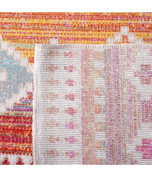 Safavieh Montage  Red / Fuchsia MTG272 8 ft. X 10 ft. Rectangle Rug