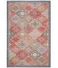 Safavieh Montage Red / Aqua MTG281 5 ft. 1 in. X 7 ft. 6 in. Rectangle Rug