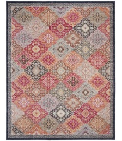 Safavieh Montage Red / Aqua MTG281 9 ft. X 12 ft. Rectangle Rug