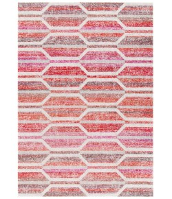 Safavieh Montage  Red / Ivory MTG481 8 ft. X 10 ft. Rectangle Rug