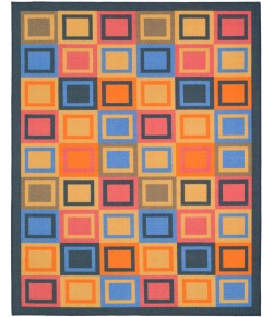 Safavieh Metropolis Blue / Multi MTP531 4 ft. 7 in. X 6 ft. 6 in. Rectangle Rug