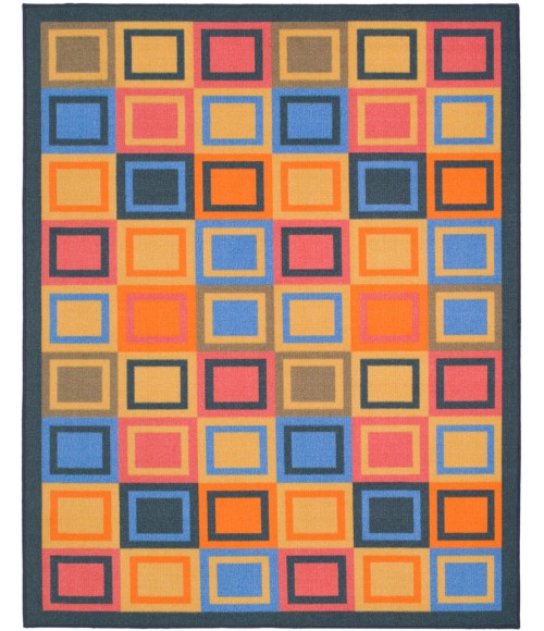 Safavieh Metropolis Blue / Multi Rug MTP531 4 ft. 7 in. X 6 ft. 6 in. Rectangle - Rugs Town Safavieh Metropolis Blue / Multi MTP531 4 ft. 7 in. X 6 ft. 6 in. Rectangle Rug