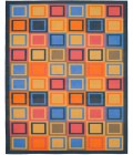 Safavieh Metropolis Blue / Multi Rug MTP531 5 ft. 3 in. X 7 ft. 11 in. Rectangle - Rugs Town Safavieh Metropolis Blue / Multi MTP531 5 ft. 3 in. X 7 ft. 11 in. Rectangle Rug