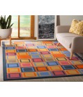 Safavieh Metropolis Blue / Multi Rug MTP531 4 ft. 7 in. X 6 ft. 6 in. Rectangle - Rugs Town Safavieh Metropolis Blue / Multi MTP531 4 ft. 7 in. X 6 ft. 6 in. Rectangle Rug