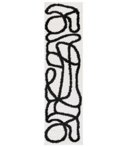 Safavieh Norway Ivory / Black NOR202 2 ft. 2 in. X 10 ft. Runner Rug