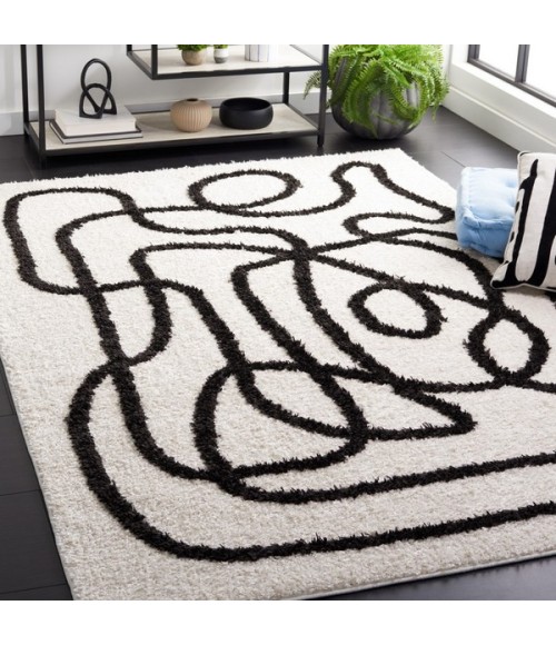 Safavieh Norway Ivory / Black Rug NOR202 2 ft. 2 in. X 4 ft. Accent - Rugs Town Safavieh Norway Ivory / Black NOR202 2 ft. 2 in. X 4 ft. Accent Rug