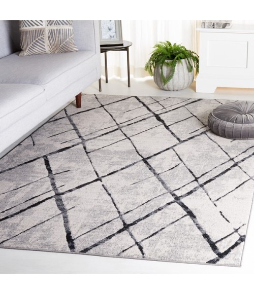 Safavieh Odyssey Grey / Black ODY810 8 ft. X 10 ft. Rectangle Rug